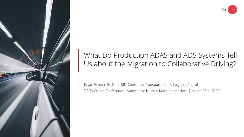 What Do Production Adas And Ads Systems Tell Us About The Migration To Collaborative Driving Fisita